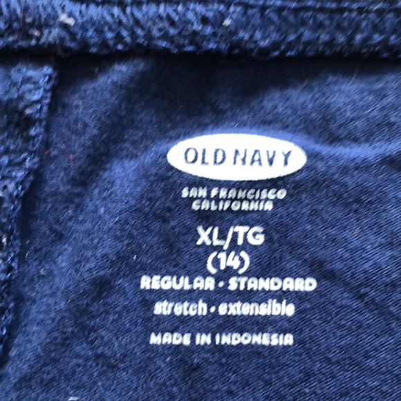 Girls navy blue leggings - Picture 2 of 3